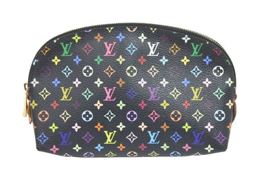 Louis Vuitton ルイヴィトン コスメポーチ ポシェット 化粧ポーチ M47355 モノグラム マルチカラー キャンバス 美品 中古 44078