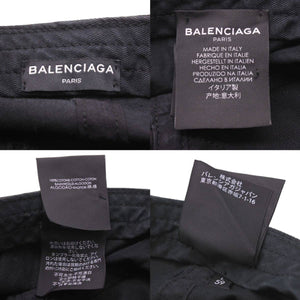 BALENCIAGA バレンシアガ キャンペーン ロゴ キャップ 17AW ブラック 帽子 474622 410B7 サイズL 14039 中古 44082