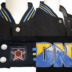 JH Design ヴィンテージ リバーシブルスタジアムジャケット 本革 NBA デンバーナゲッツ キッズ2XL 中古 44094