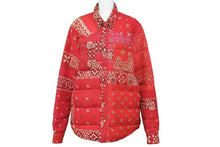 Load image into Gallery viewer, VISVIM ビズビム KERCHIEF DOWN JKT 限定ICT ヴィンテージバンダナパッチワークダウンジャケット レッド サイズS 美品 中古 44140