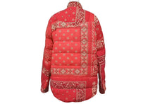 Load image into Gallery viewer, VISVIM ビズビム KERCHIEF DOWN JKT 限定ICT ヴィンテージバンダナパッチワークダウンジャケット レッド サイズS 美品 中古 44140