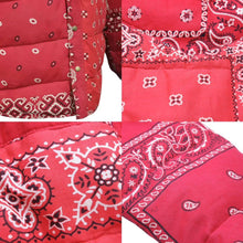 Load image into Gallery viewer, VISVIM ビズビム KERCHIEF DOWN JKT 限定ICT ヴィンテージバンダナパッチワークダウンジャケット レッド サイズS 美品 中古 44140