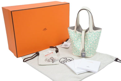 新作 未使用 HERMES エルメス ピコタン ミクロ ラッキーデイジー スイフト ナタ U刻印 2022年 シルバー金具 44148
