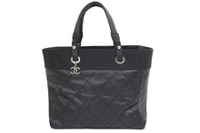 Load image into Gallery viewer, CHANEL シャネル バリビアリッツトートMM トートバッグ A34209 ブラック ココマーク ハンドバッグ 美品 中古 44152