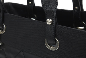 CHANEL シャネル バリビアリッツトートMM トートバッグ A34209 ブラック ココマーク ハンドバッグ 美品 中古 44152