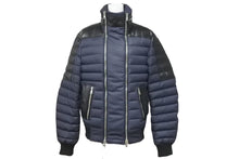 Load image into Gallery viewer, BALMAIN バルマン レザー ダウンジャケット S ブラック コットン ナイロン 5HT8211B923 美品 中古 44154