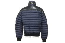 Load image into Gallery viewer, BALMAIN バルマン レザー ダウンジャケット S ブラック コットン ナイロン 5HT8211B923 美品 中古 44154