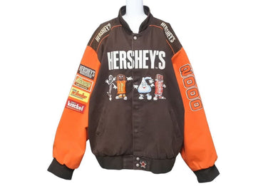 JH Design HERSHEYS ハーシー 2000 ヴィンテージ ブルゾンジャケット Reeses RACING レーシングジャケット XXL 中古 44158