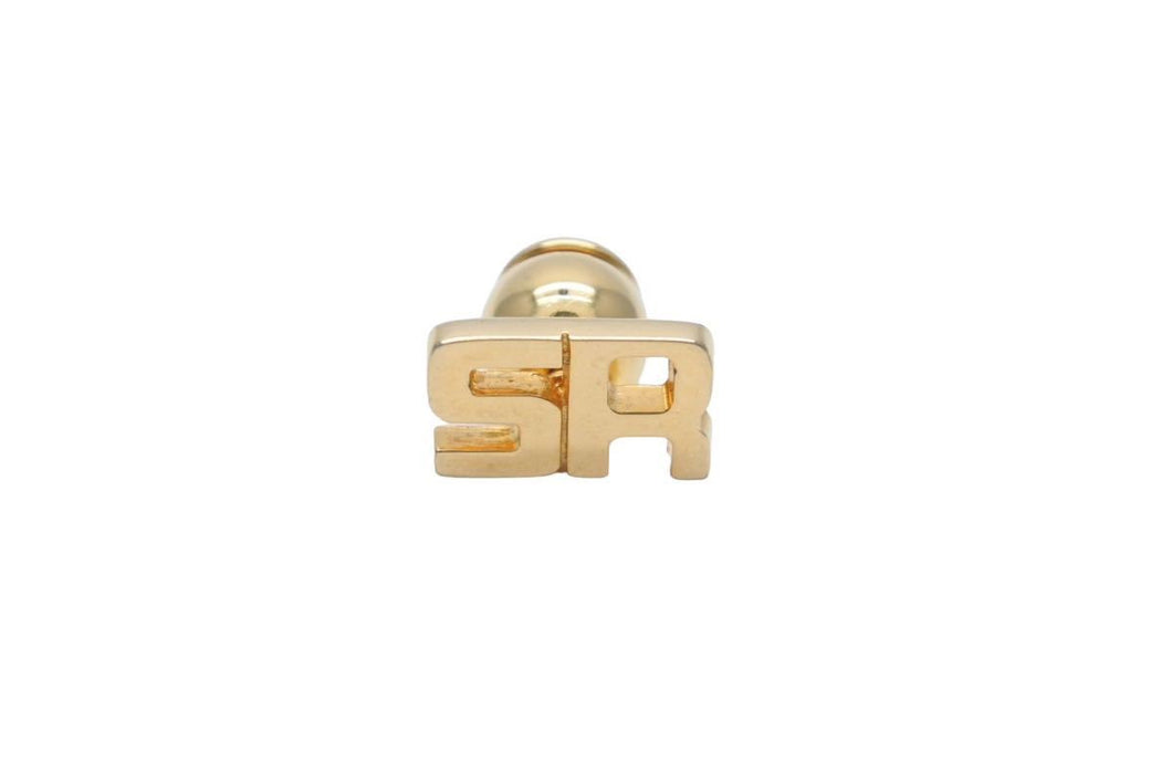Sonia Rykiel ソニアリキエル ピアス ゴールド アクセサリー ジュエリー ロゴ 3.9g 美品 中古 44171