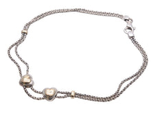 Load image into Gallery viewer, TIFFANY&amp;Co. ティファニー ダブル ハート ロープ ネックレス 925・750 コンビ シルバー ゴールド 43.3g 美品 中古 44184
