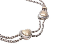 Load image into Gallery viewer, TIFFANY&amp;Co. ティファニー ダブル ハート ロープ ネックレス 925・750 コンビ シルバー ゴールド 43.3g 美品 中古 44184