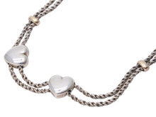 Load image into Gallery viewer, TIFFANY&amp;Co. ティファニー ダブル ハート ロープ ネックレス 925・750 コンビ シルバー ゴールド 43.3g 美品 中古 44184