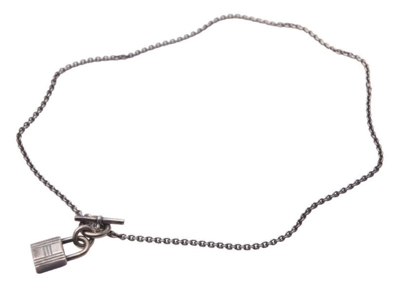 HERMES エルメス ケリー カデナ ネックレス シルバー925 12.3g アクセサリー ジュエリー 小物 中古 44185