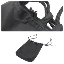Load image into Gallery viewer, 完売品 クロムハーツ クロスパッチ ドローストリングス バッグ 巾着 シルバー SV925 黒 中古 44188