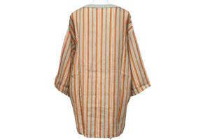 DOLCE & GABBANA ドルチェ&ガッバーナ 半袖Tシャツ トップス G8FD4T / G7CKI リネン マルチカラー サイズ48 美品 中古 44190