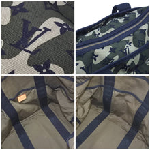 Load image into Gallery viewer, LOUIS VUITTON ルイヴィトン トレイ カモフラージュ モノグラム トートバッグ 村上隆 限定 迷彩柄 M95783 美品 中古 44194