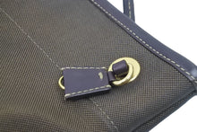 Load image into Gallery viewer, PRADA プラダ ショルダーバック ジャガード レザー ブラウン 茶色 ロゴ ポシェット スナップボタン 美品 中古 44207