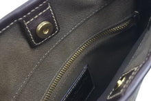 Load image into Gallery viewer, PRADA プラダ ショルダーバック ジャガード レザー ブラウン 茶色 ロゴ ポシェット スナップボタン 美品 中古 44207
