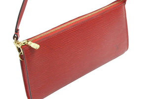 LOUIS VUITTON ポシェット アクセソワール ハンドバッグ エピ レザー カーマイン レッド M40776 美品 中古 44256