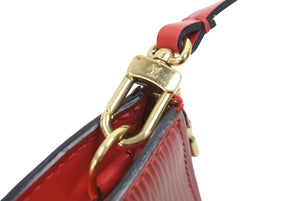 LOUIS VUITTON ポシェット アクセソワール ハンドバッグ エピ レザー カーマイン レッド M40776 美品 中古 44256