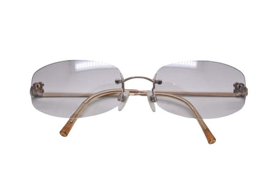 極美品 CHANEL シャネル サングラス ココマーク メガネ 眼鏡 アイウェア ロゴ 4002 c.194/61 クリア 57□19 中古 44265