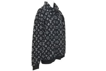 Load image into Gallery viewer, LOUIS VUITTON ルイヴィトン 21SS モノグラム フリース オーバーサイズ ブルゾン HKY44W ブラック サイズ 44 美品 中古 44274