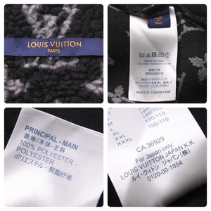 LOUIS VUITTON ルイヴィトン 21SS モノグラム フリース オーバーサイズ ブルゾン HKY44W ブラック サイズ 44 美品 中古 44274