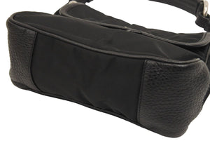PRADA プラダ ワンショルダーバッグ ハンドバッグ トライアングルロゴ BR2120 レザー ナイロン ブラック 美品 中古 44279
