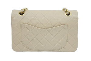 CHANEL マトラッセWフラップチェーンショルダー 1番台 ショルダーバッグ ベージュ×ゴールド 金具 23cm 美品 中古 44289