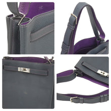 Load image into Gallery viewer, HERMES エルメス ソーケリー26 ブルーオーシャン ウルトラバイオレット □Q 2013年 バイカラー 美品 中古 44303