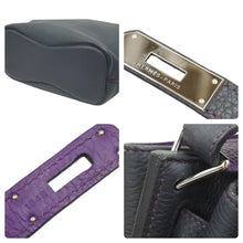 Load image into Gallery viewer, HERMES エルメス ソーケリー26 ブルーオーシャン ウルトラバイオレット □Q 2013年 バイカラー 美品 中古 44303
