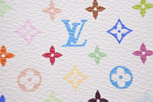 Load image into Gallery viewer, LOUIS VUITTON ルイヴィトン モノグラム マルチカラー ジッピー コインパース M93741 キャンバス ホワイト 美品 中古 48635