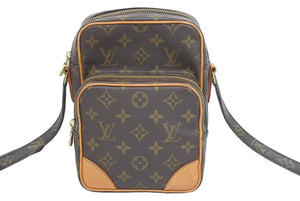 LOUIS VUITTON ルイ・ヴィトン モノグラム アマゾン ショルダーバッグ ポシェット ブラウン 斜め掛け M45236 中古 44317