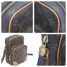 Load image into Gallery viewer, LOUIS VUITTON ルイ・ヴィトン モノグラム アマゾン ショルダーバッグ ポシェット ブラウン 斜め掛け M45236 中古 44317