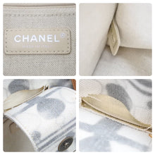 Load image into Gallery viewer, CHANEL シャネル バッグ アイコンショッピングバッグ ハンドバッグ グレー 24番台 ココパフューム キャンバス レザー 中古 44333