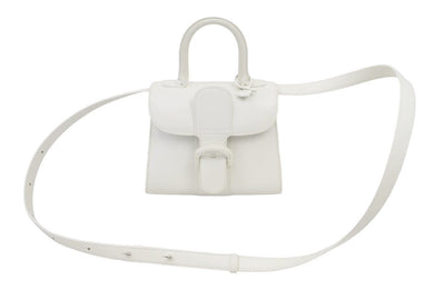 DELVAUX デルボー ブリヨンPM ハンドバッグ ホワイトボックスカーフ 美品 中古 44338