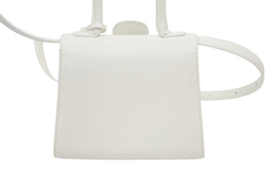 DELVAUX デルボー ブリヨンPM ハンドバッグ ホワイトボックスカーフ 美品 中古 44338
