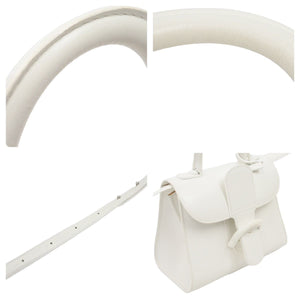 DELVAUX デルボー ブリヨンPM ハンドバッグ ホワイトボックスカーフ 美品 中古 44338