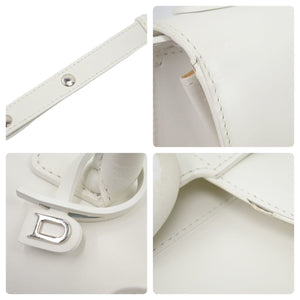DELVAUX デルボー ブリヨンPM ハンドバッグ ホワイトボックスカーフ 美品 中古 44338