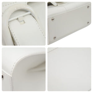 DELVAUX デルボー ブリヨンPM ハンドバッグ ホワイトボックスカーフ 美品 中古 44338