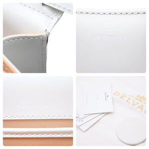 DELVAUX デルボー ブリヨンPM ハンドバッグ ホワイトボックスカーフ 美品 中古 44338