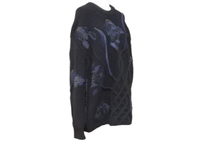 Christian Dior クリスチャンディオール 22AW サカイローズモチーフニット 213M652AT336 ブラック サイズXS 美品 中古 44340