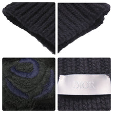 画像をギャラリービューアに読み込む, Christian Dior クリスチャンディオール 22AW サカイローズモチーフニット 213M652AT336 ブラック サイズXS 美品 中古 44340