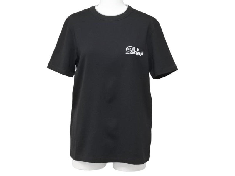 DIOR HOMME KENNY SCHARF ディオールオム Tシャツ トランプ 143J697A0677 コットン ブラック ホワイト グレー XXS 美品 中古 44342