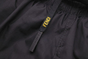 FENDI フェンディ Swim shorts スイムパンツ ハーフパンツ トランクス 水着 FXB077 ナイロン ブラック サイズ44 美品 中古 44344