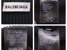 画像をギャラリービューアに読み込む, 新品同様 BALENCIAGA バレンシアガ LS BBロゴ 長袖Tシャツ ブラック ホワイト トップス 総ロゴ 621004 サイズXS 中古 44375