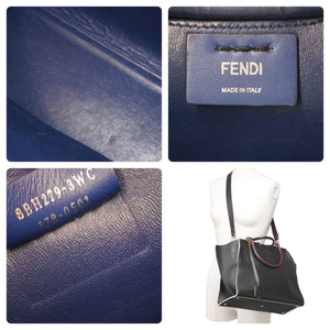 FENDI フェンディ 2WAYバッグ ハンドバッグ ショルダーバッグ トロワジュール 8BH279 ブラック ピンク ホワイト 良品 中古 44387
