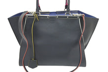 画像をギャラリービューアに読み込む, FENDI フェンディ 2WAYバッグ ハンドバッグ ショルダーバッグ トロワジュール 8BH279 ブラック ピンク ホワイト 良品 中古 44387