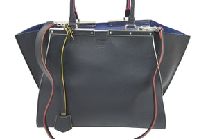 FENDI フェンディ 2WAYバッグ ハンドバッグ ショルダーバッグ トロワジュール 8BH279 ブラック ピンク ホワイト 良品 中古 44387