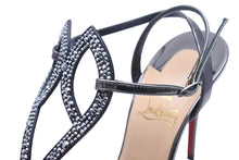 画像をギャラリービューアに読み込む, ChristianLouboutin クリスチャンルブタン 21SS Double L ストラスパンプス スワロフスキー VERSIONGUNMETAL 37 美品 中古 44390